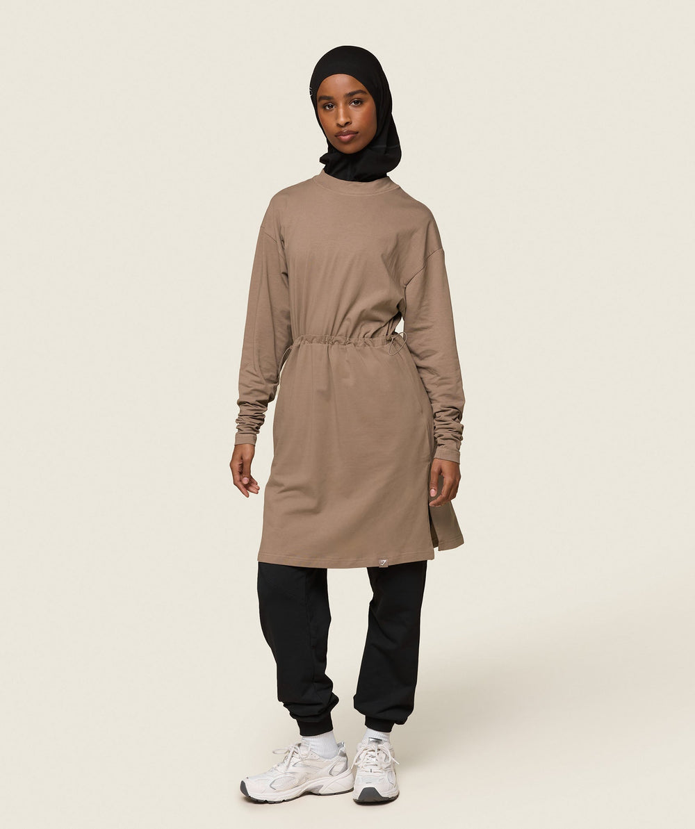 GS x Leana Deeb Tunic - Soul Brown