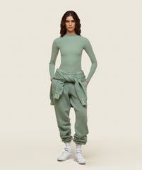 everywear Long Sleeve Active Bodysuit - Dollar Green