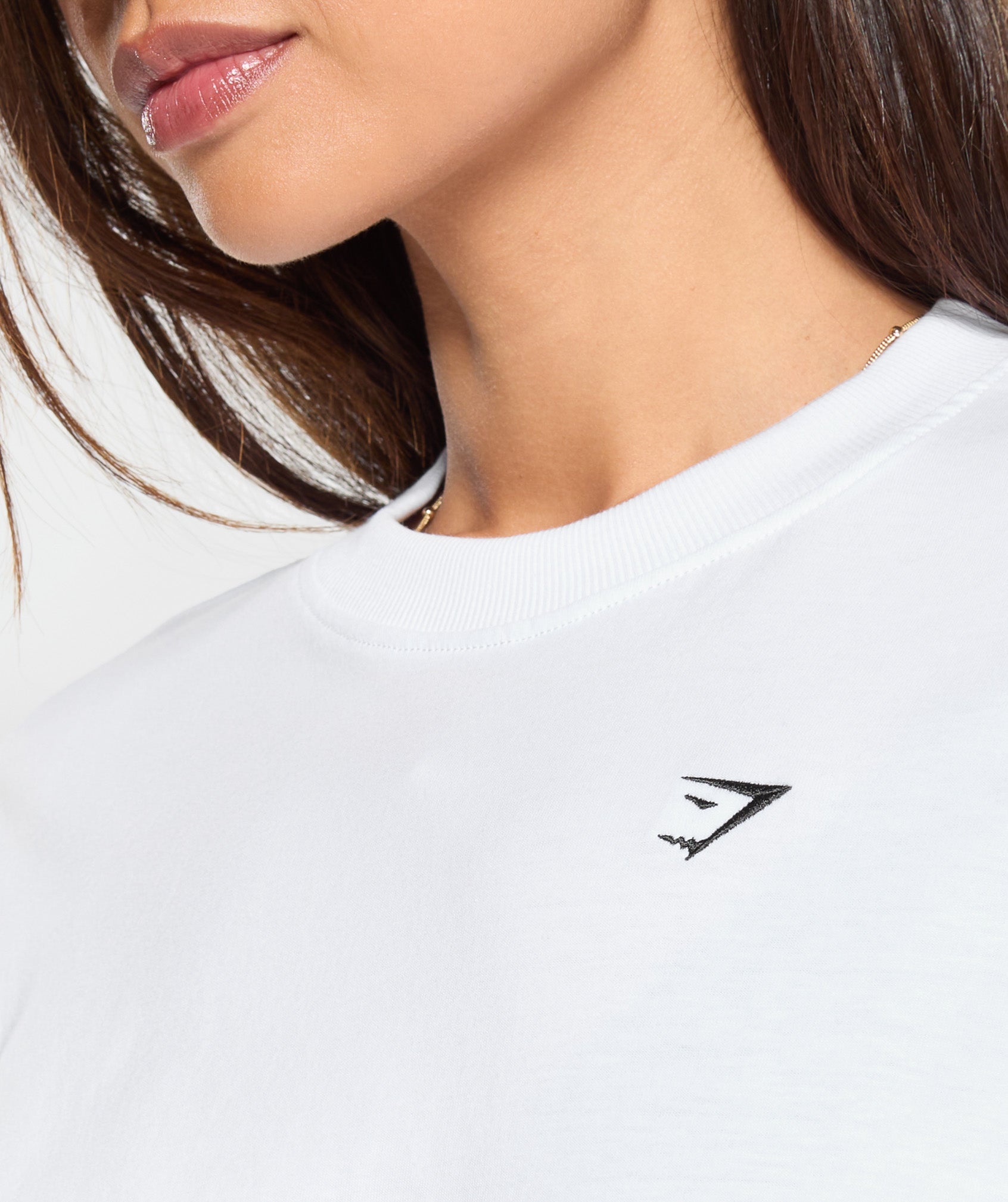 Lifting Longline T-Shirt Dress - White