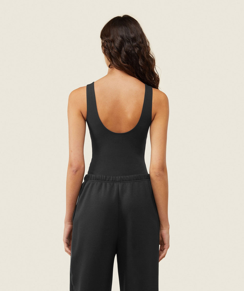 everywear Reversible Zip Leotard - Black/Heavy Blue
