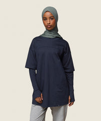 GS x Leana Deeb Oversized T-shirt - Midnight Blue