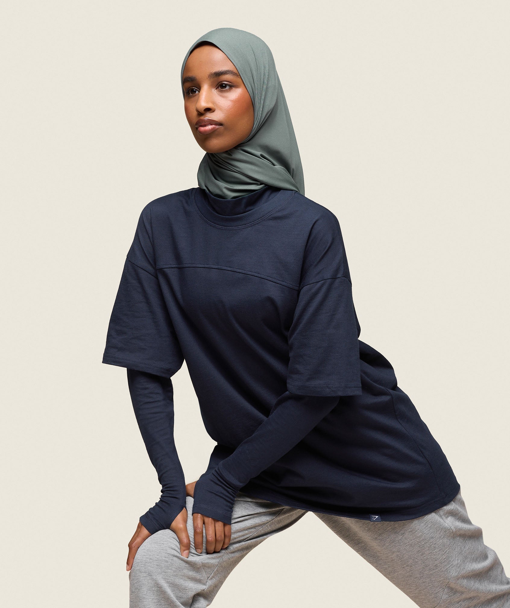 GS x Leana Deeb Oversized T-shirt - Midnight Blue