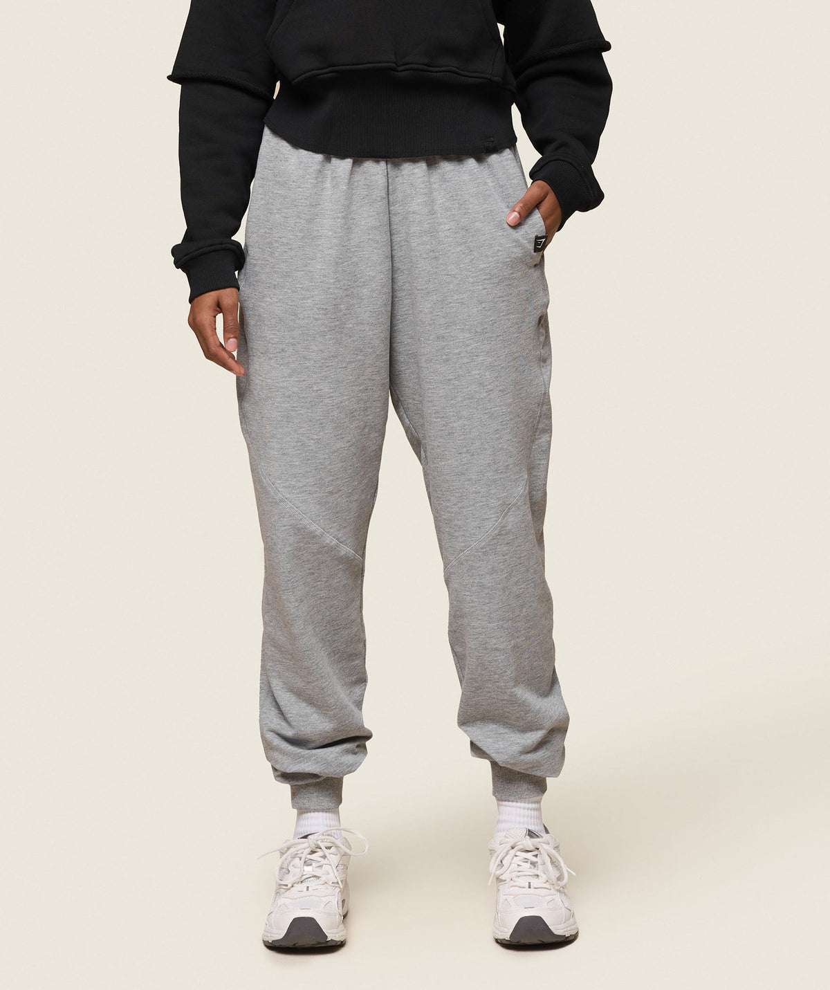 GS x Leana Deeb Training Joggers - Light Grey Marl