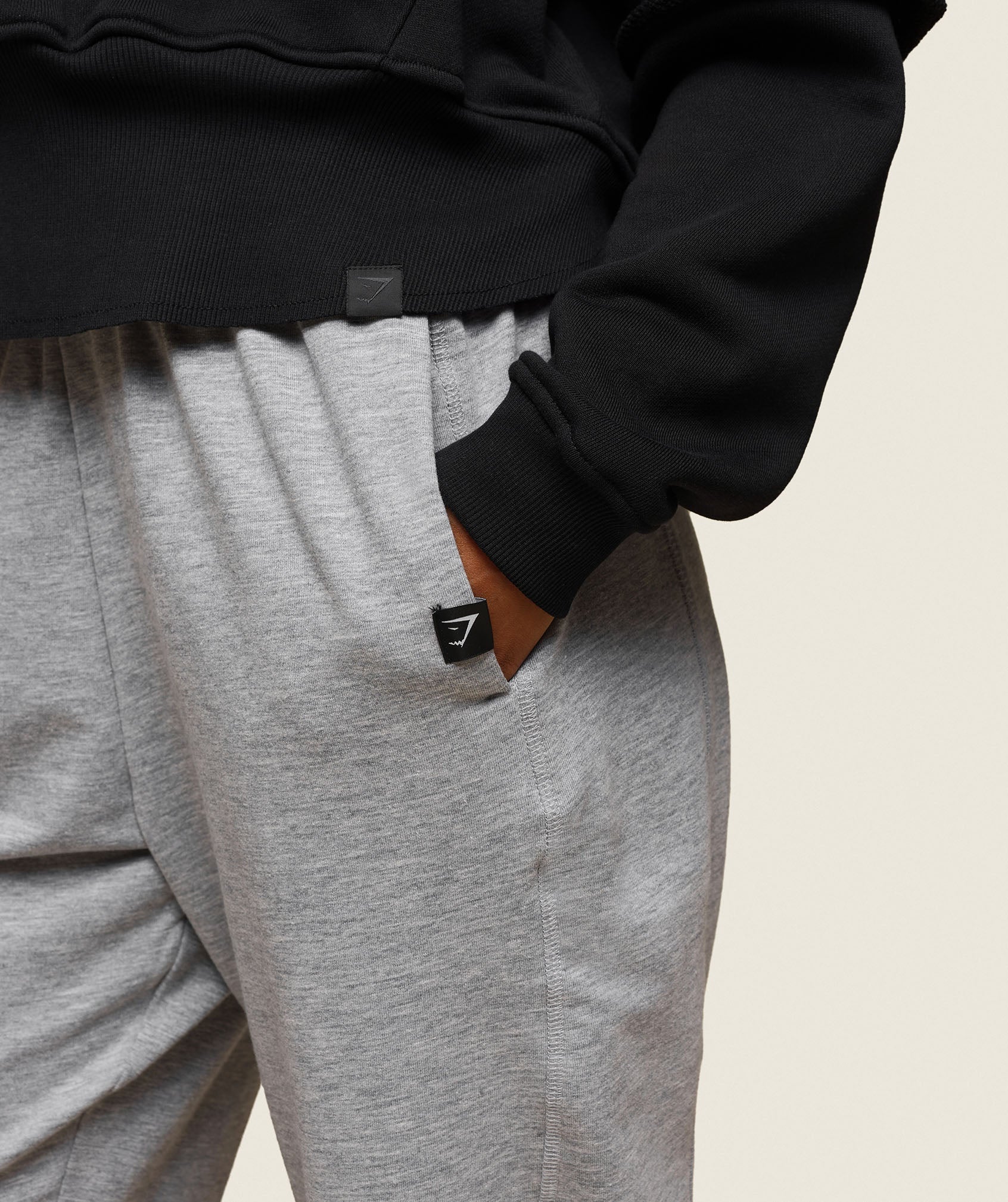 GS x Leana Deeb Training Joggers - Light Grey Marl