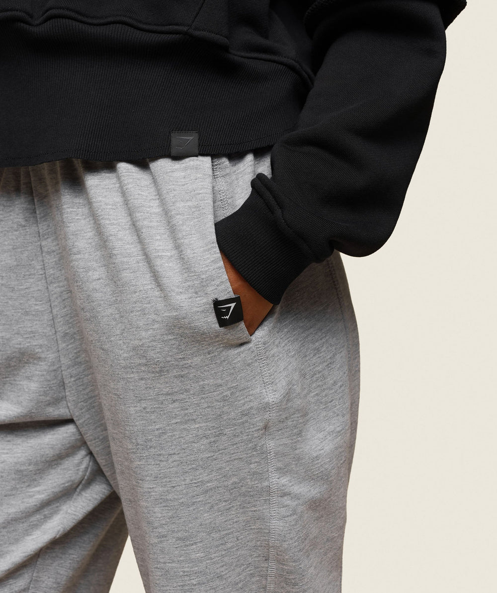 GS x Leana Deeb Training Joggers - Light Grey Marl