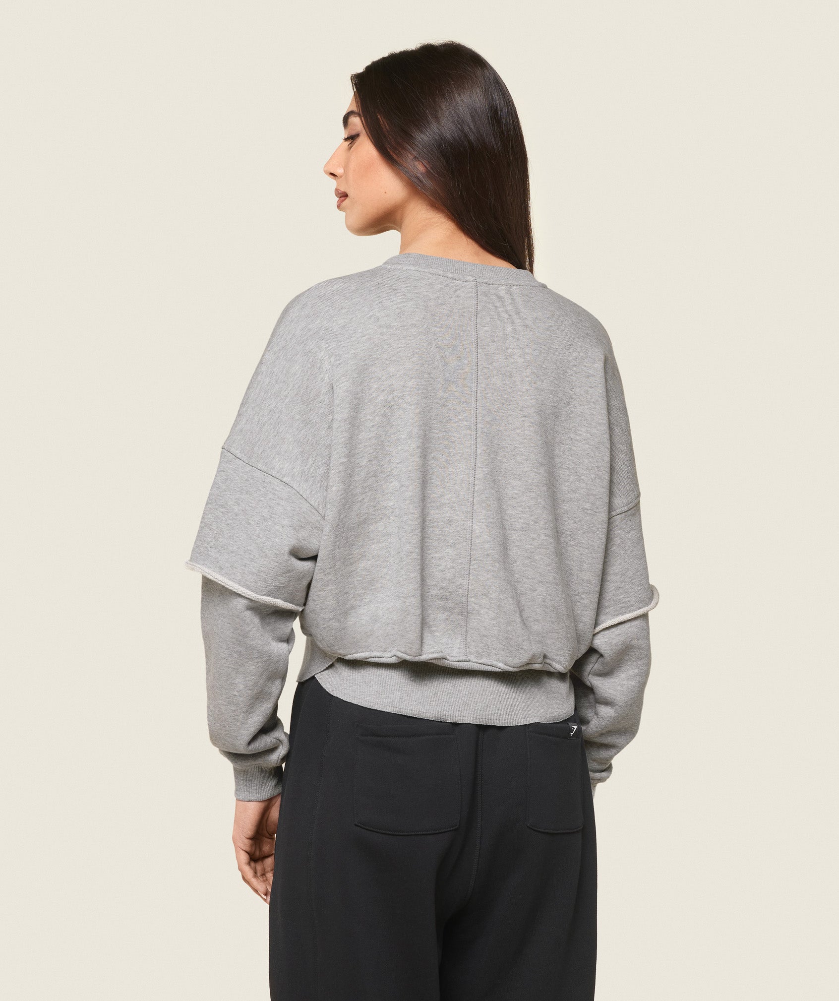 GS x Leana Deeb Sweat - Light Grey Marl