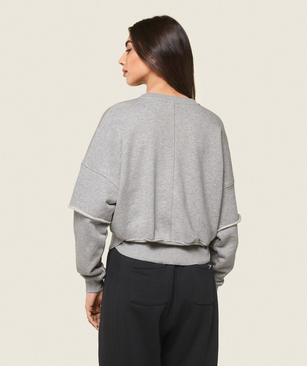 GS x Leana Deeb Sweat - Light Grey Marl