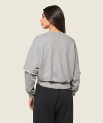 GS x Leana Deeb Sweat - Light Grey Marl