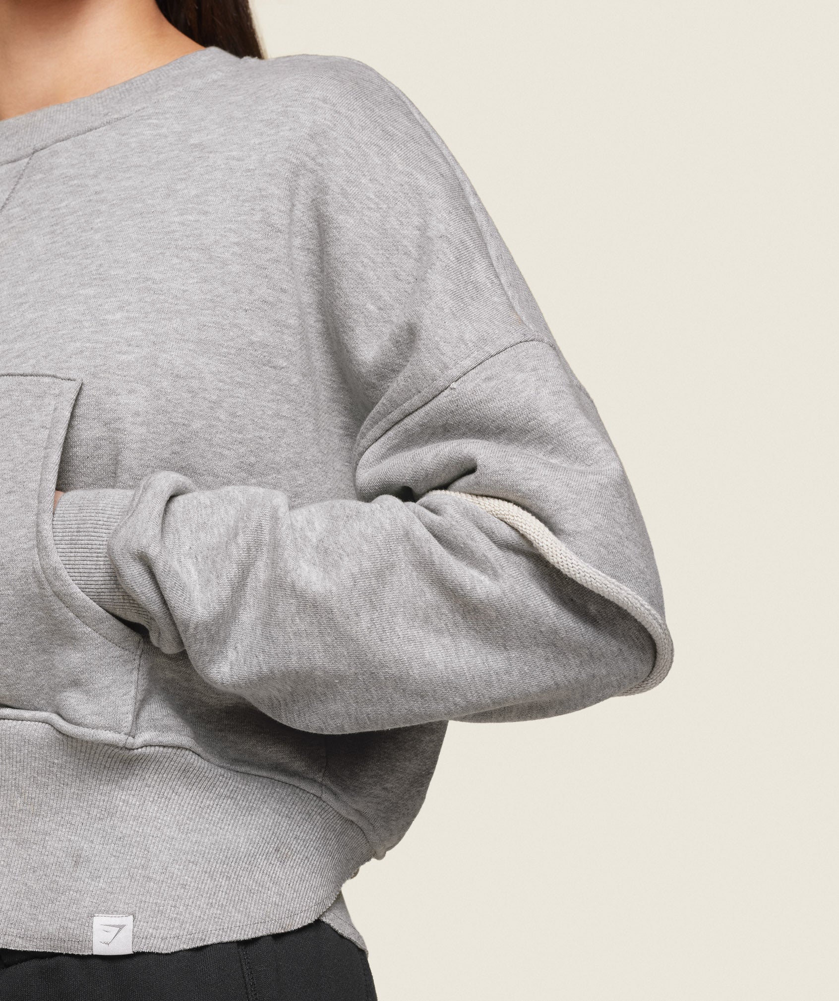 GS x Leana Deeb Sweat - Light Grey Marl