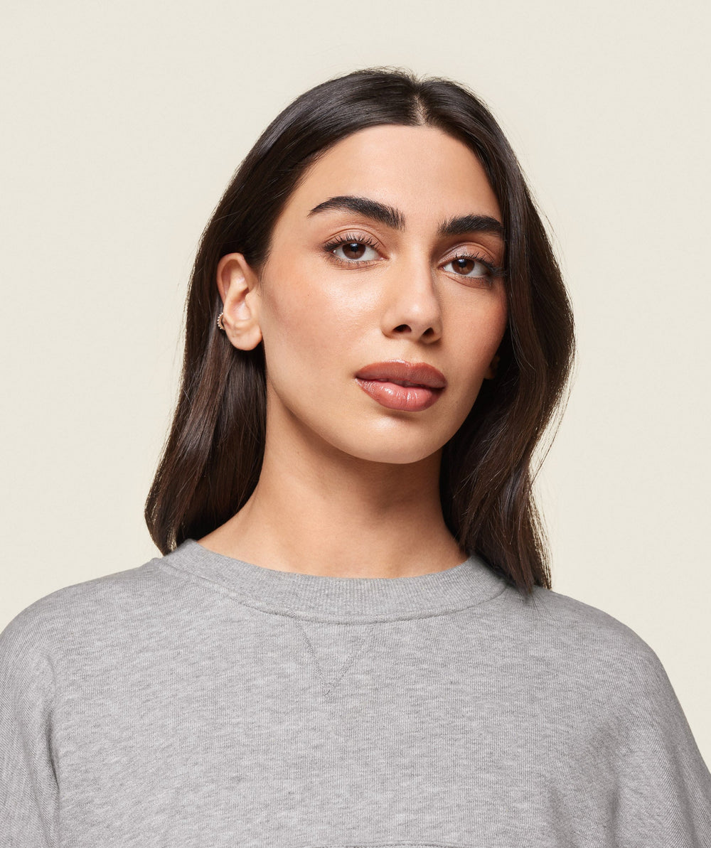 GS x Leana Deeb Sweat - Light Grey Marl