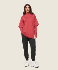 GS x Leana Deeb Oversized T-shirt - Vivid Red