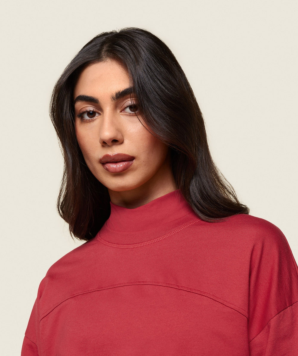 GS x Leana Deeb Oversized T-shirt - Vivid Red