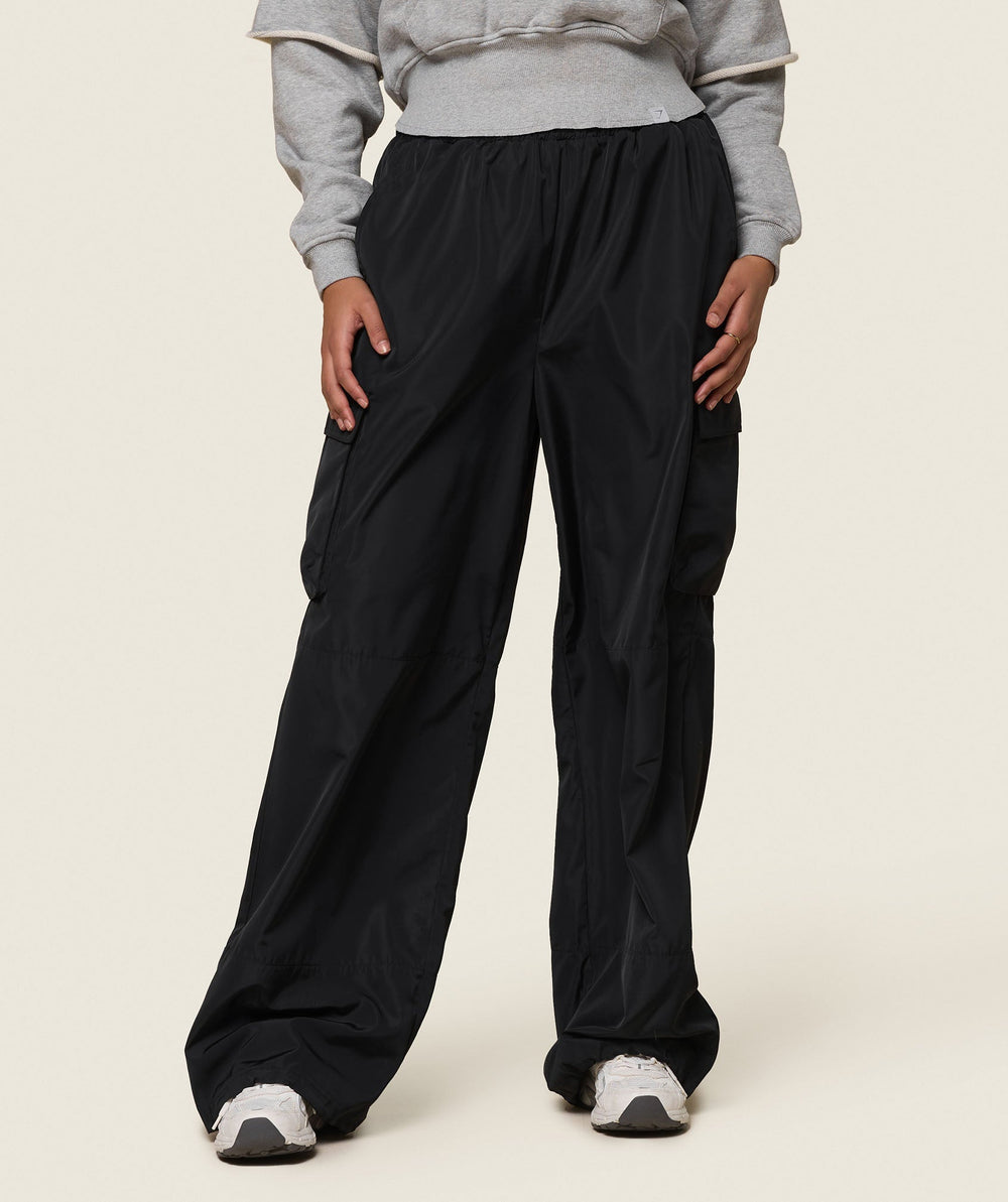 GS x Leana Deeb Woven Joggers - Black