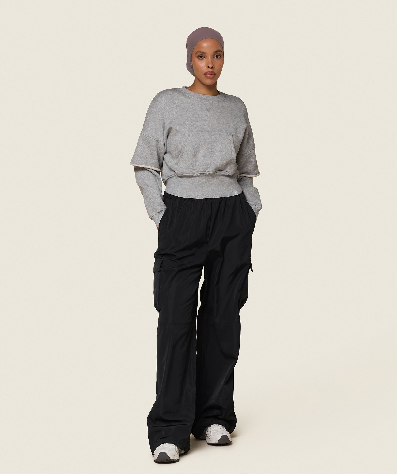 GS x Leana Deeb Woven Joggers - Black