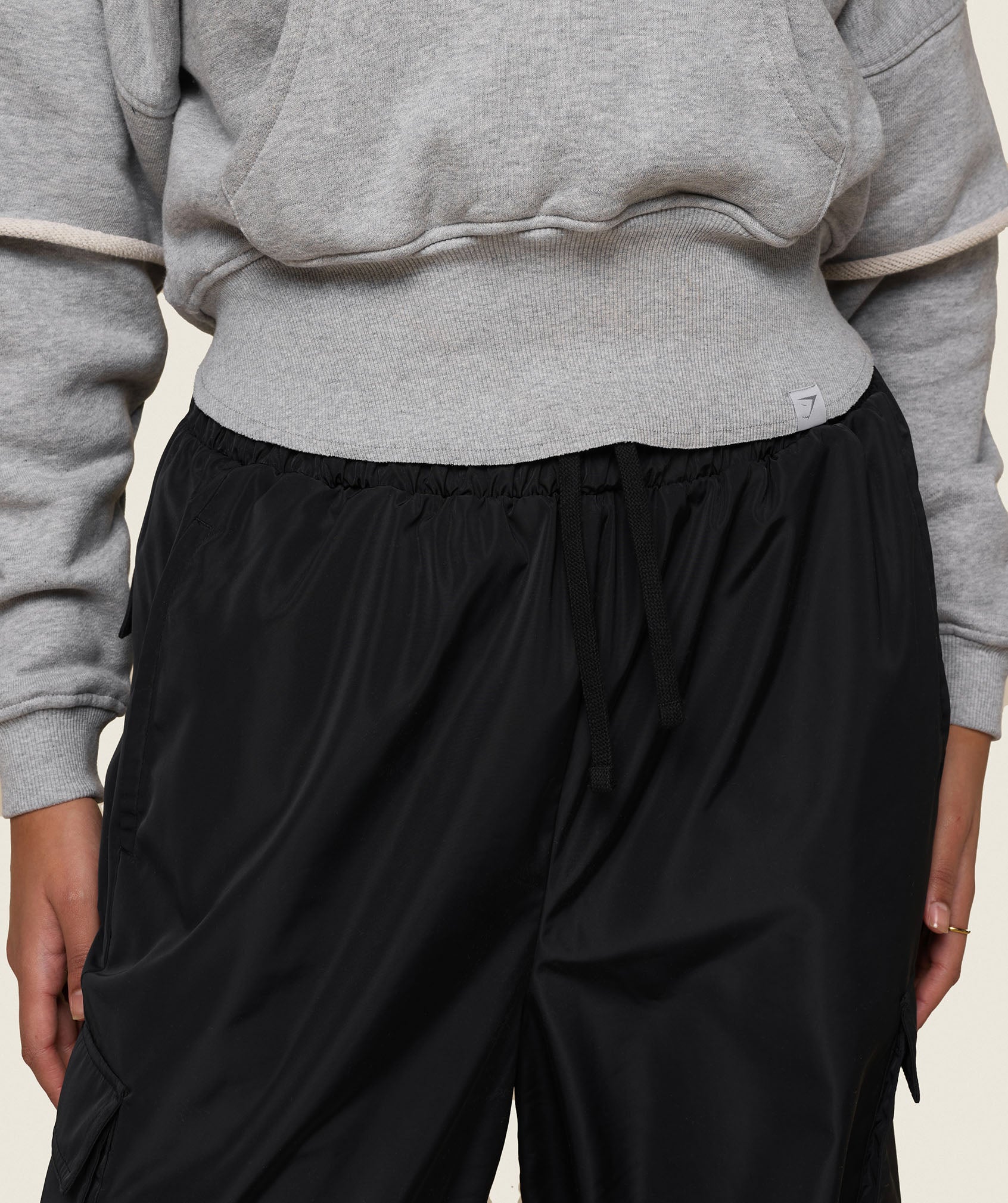 GS x Leana Deeb Woven Joggers - Black