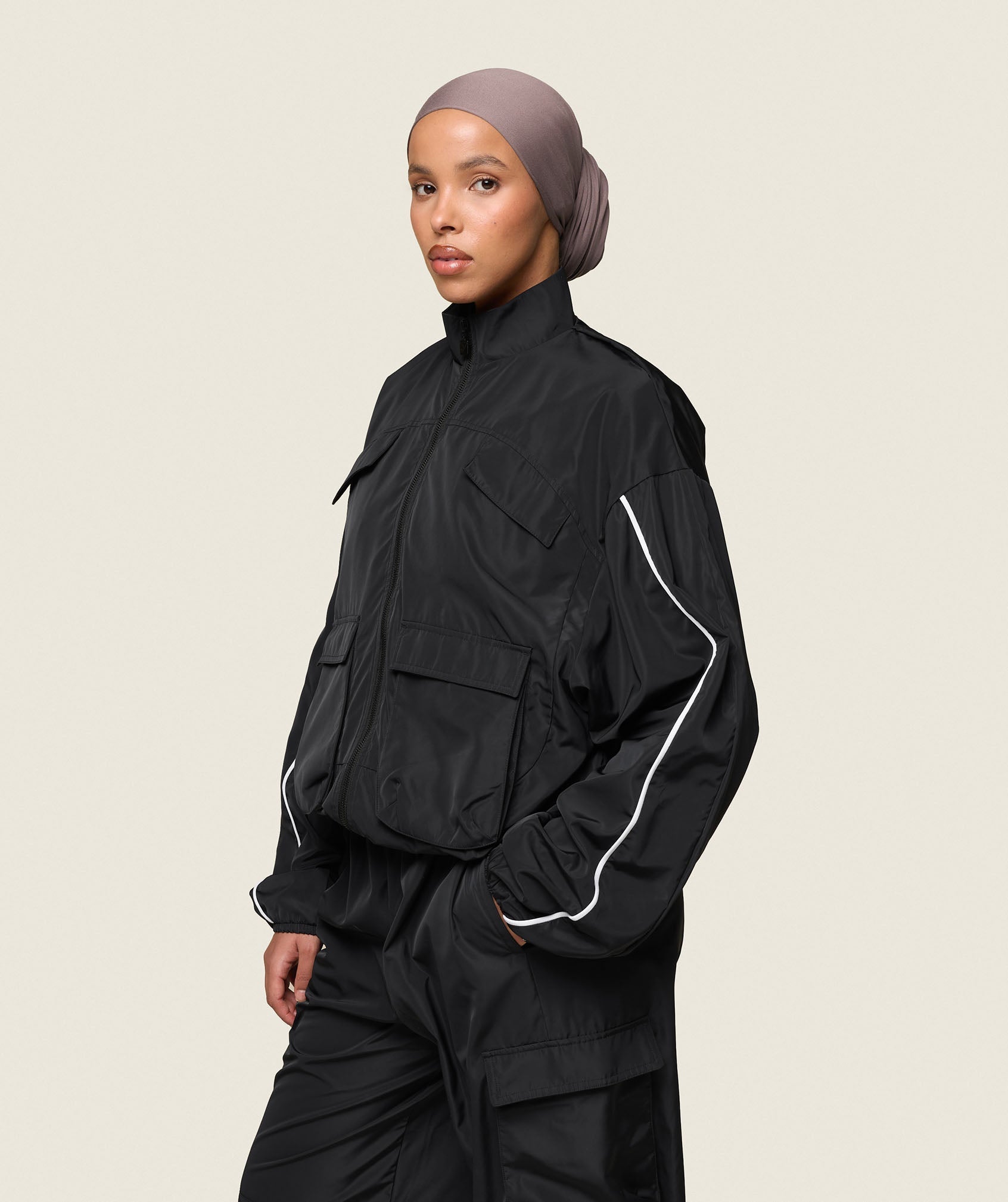 GS x Leana Deeb Woven Jacket - Black