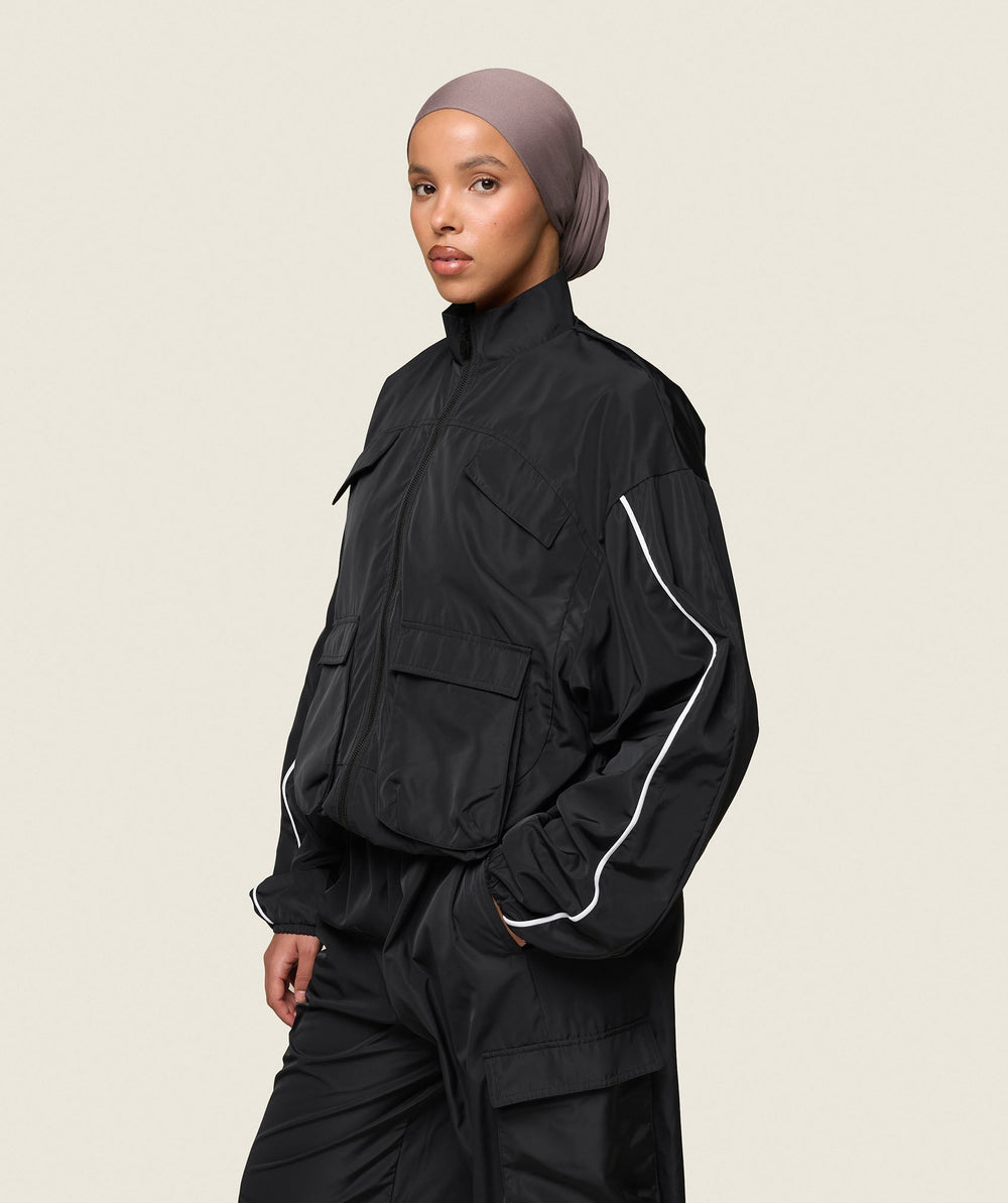 GS x Leana Deeb Woven Jacket - Black