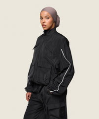 GS x Leana Deeb Woven Jacket - Black