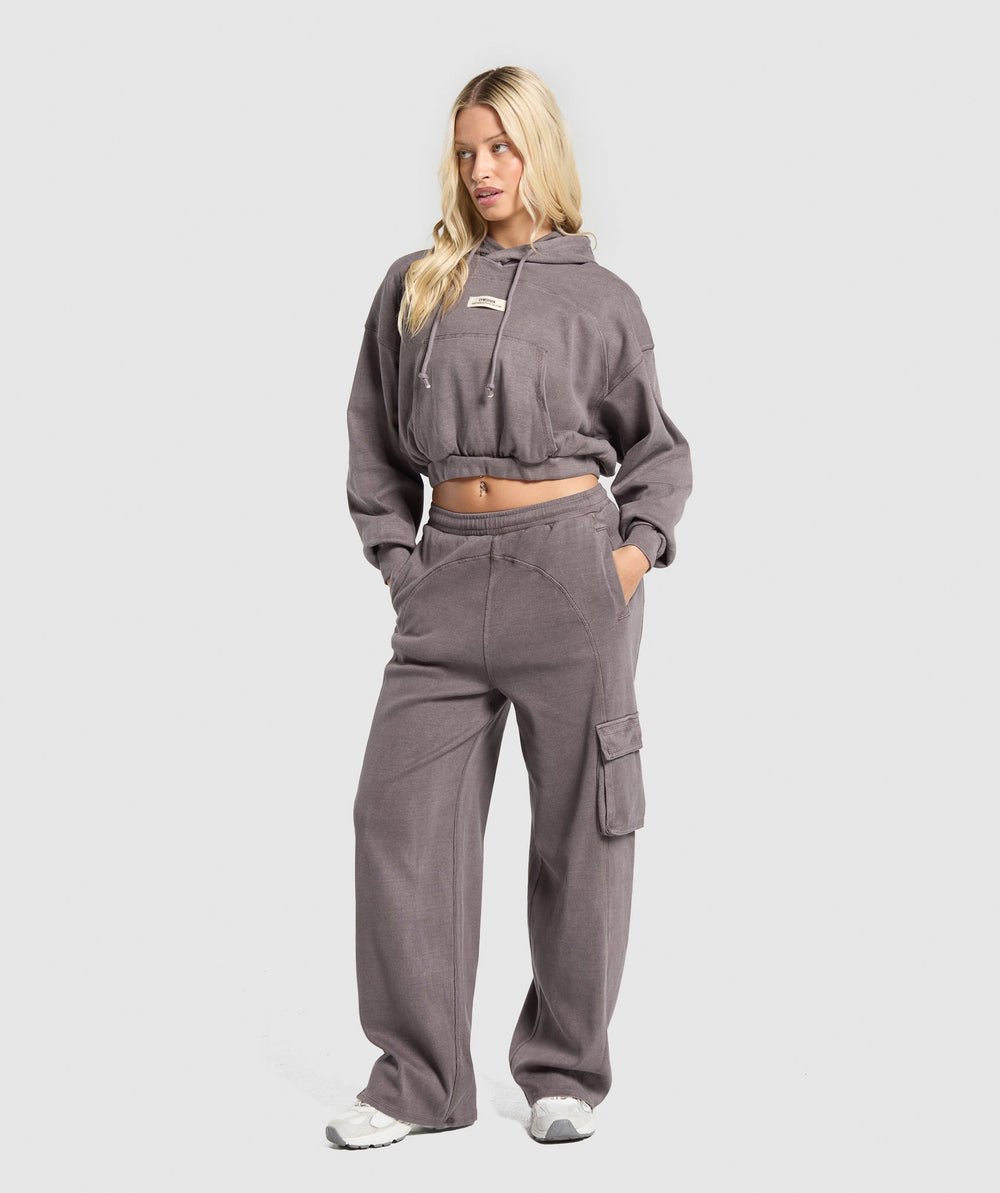 Rest Day Ribbed Hoodie - Brushed Purple