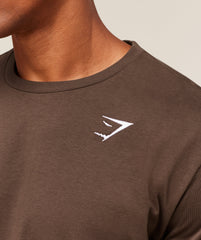 Crest T-Shirt - Archive Brown