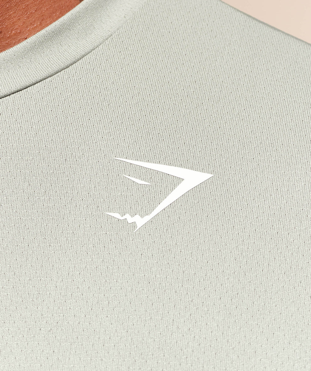 Oversized Performance T-Shirt - Stone Grey