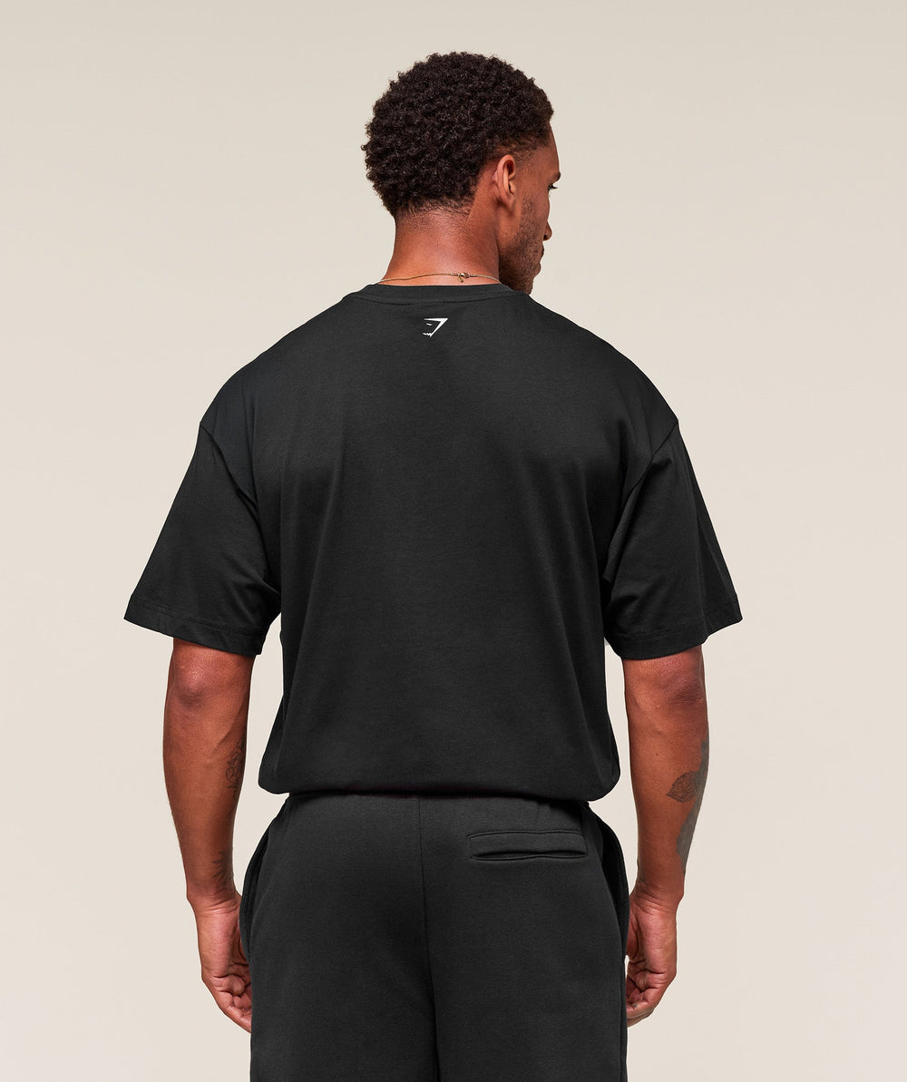 Worn Graphic T-Shirt - Black