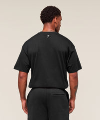 Worn Graphic T-Shirt - Black