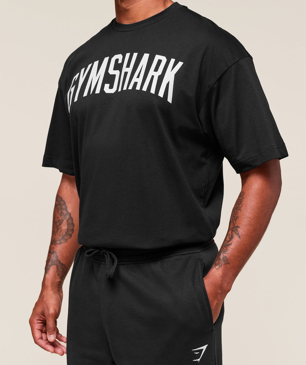 Worn Graphic T-Shirt - Black