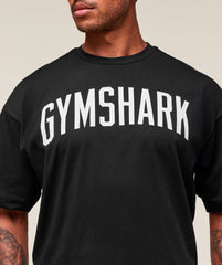 Worn Graphic T-Shirt - Black