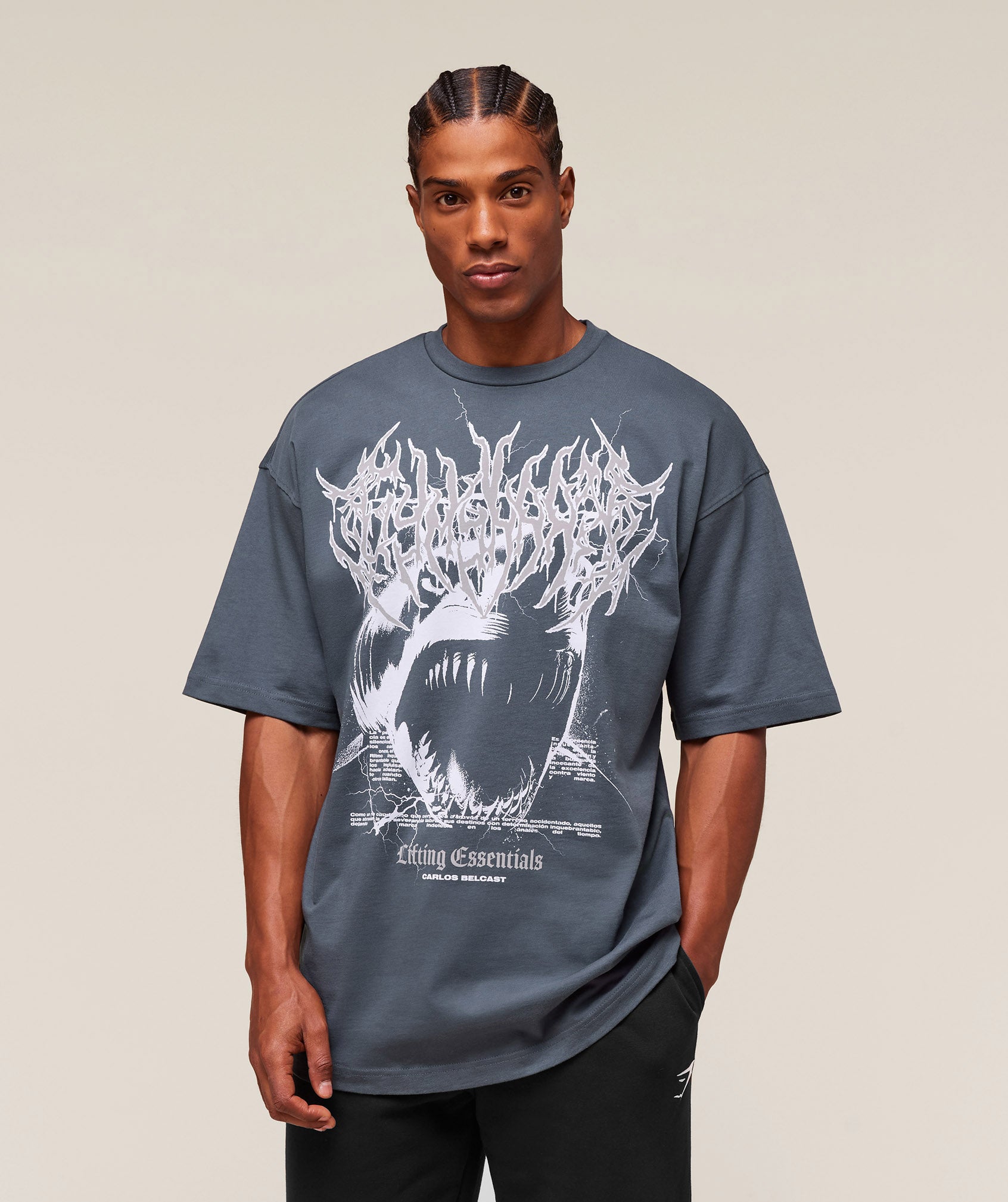 Carlos Belcast x Rest Day Essential T-Shirt - Titanium Blue