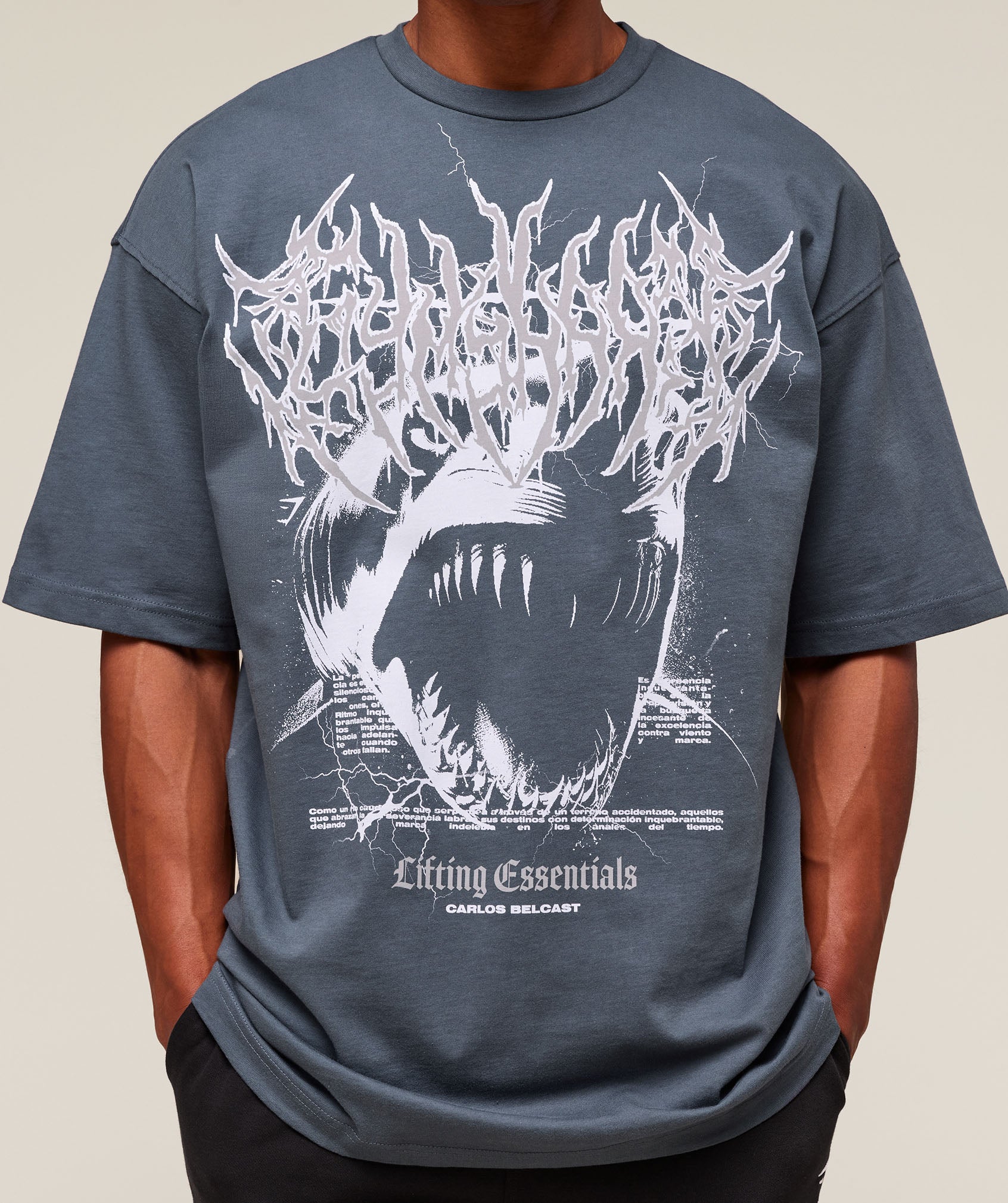 Carlos Belcast x Rest Day Essential T-Shirt - Titanium Blue