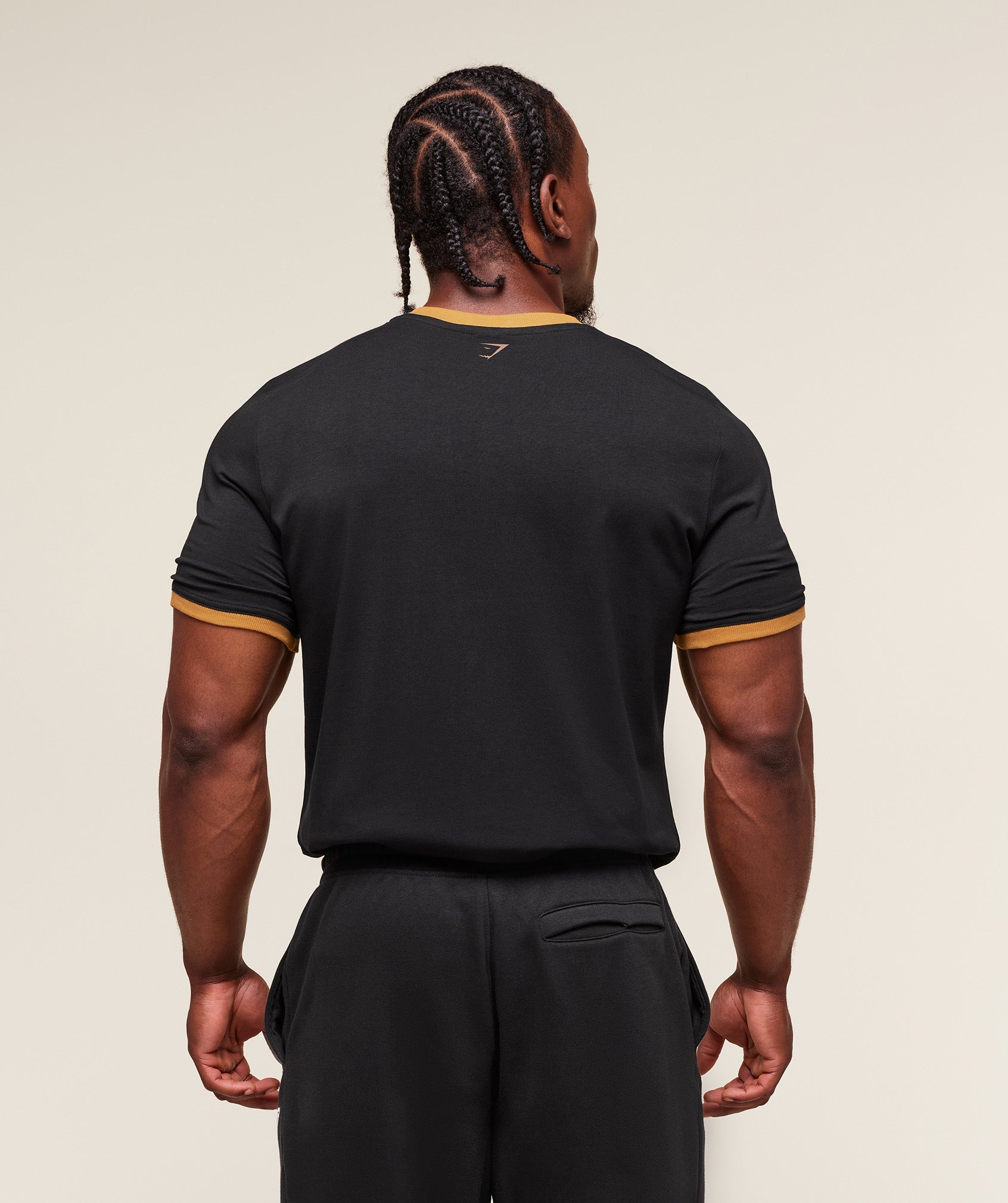 XXL Strength Dept Ringer T-Shirt - Black