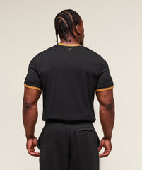 XXL Strength Dept Ringer T-Shirt - Black