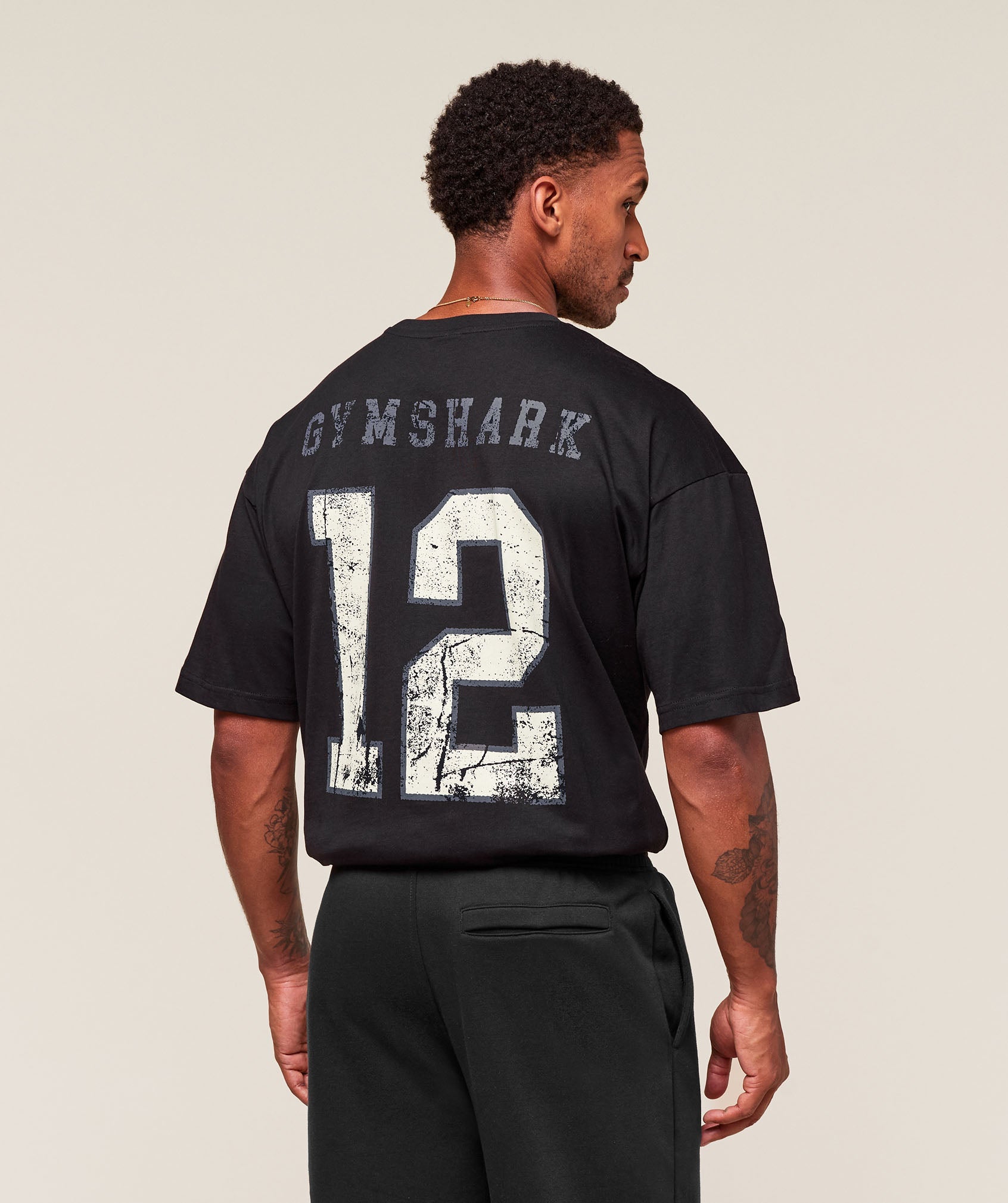 Collegiate Graphic T-shirt - Black
