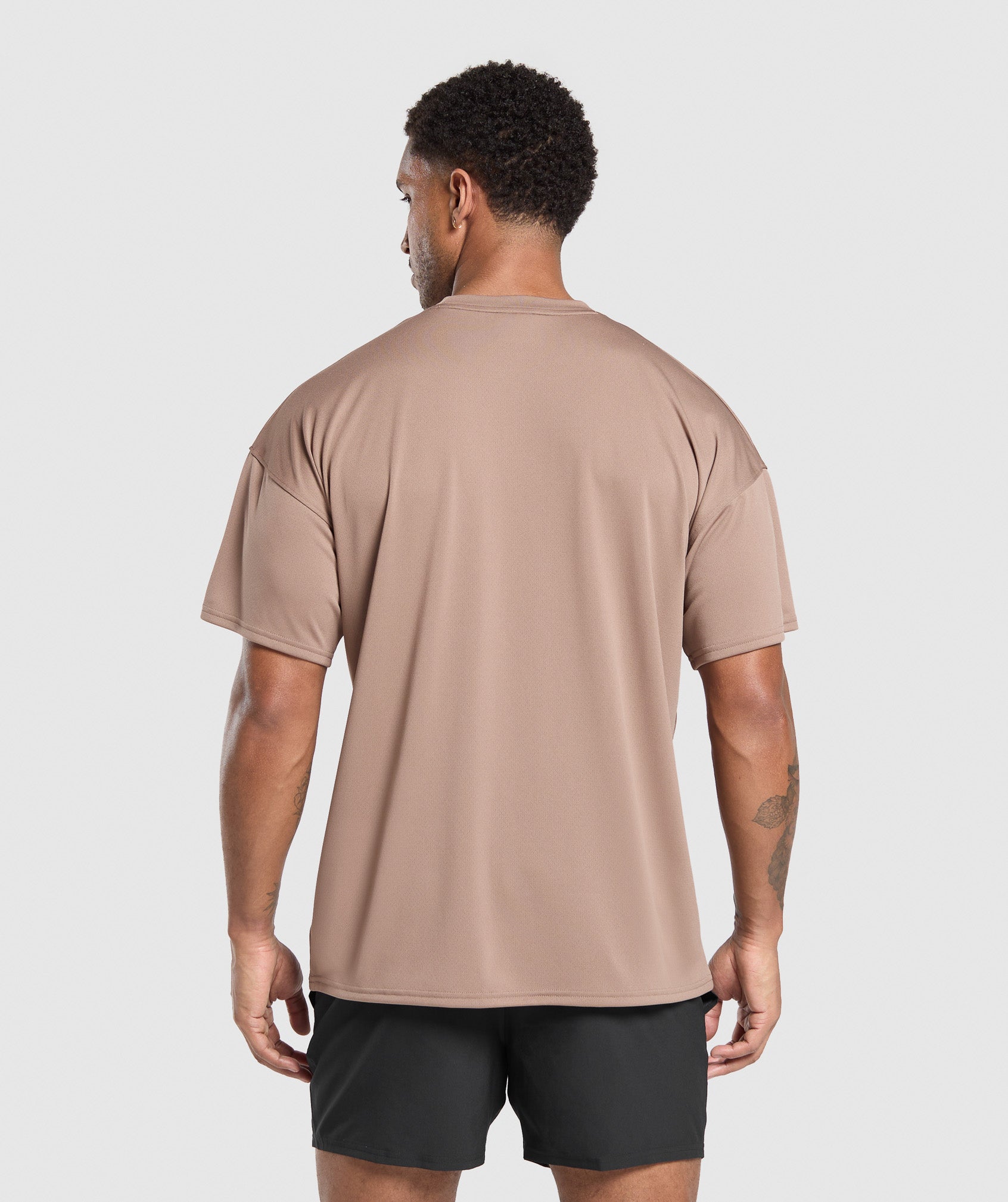Oversized Performance T-Shirt - Mocha Mauve