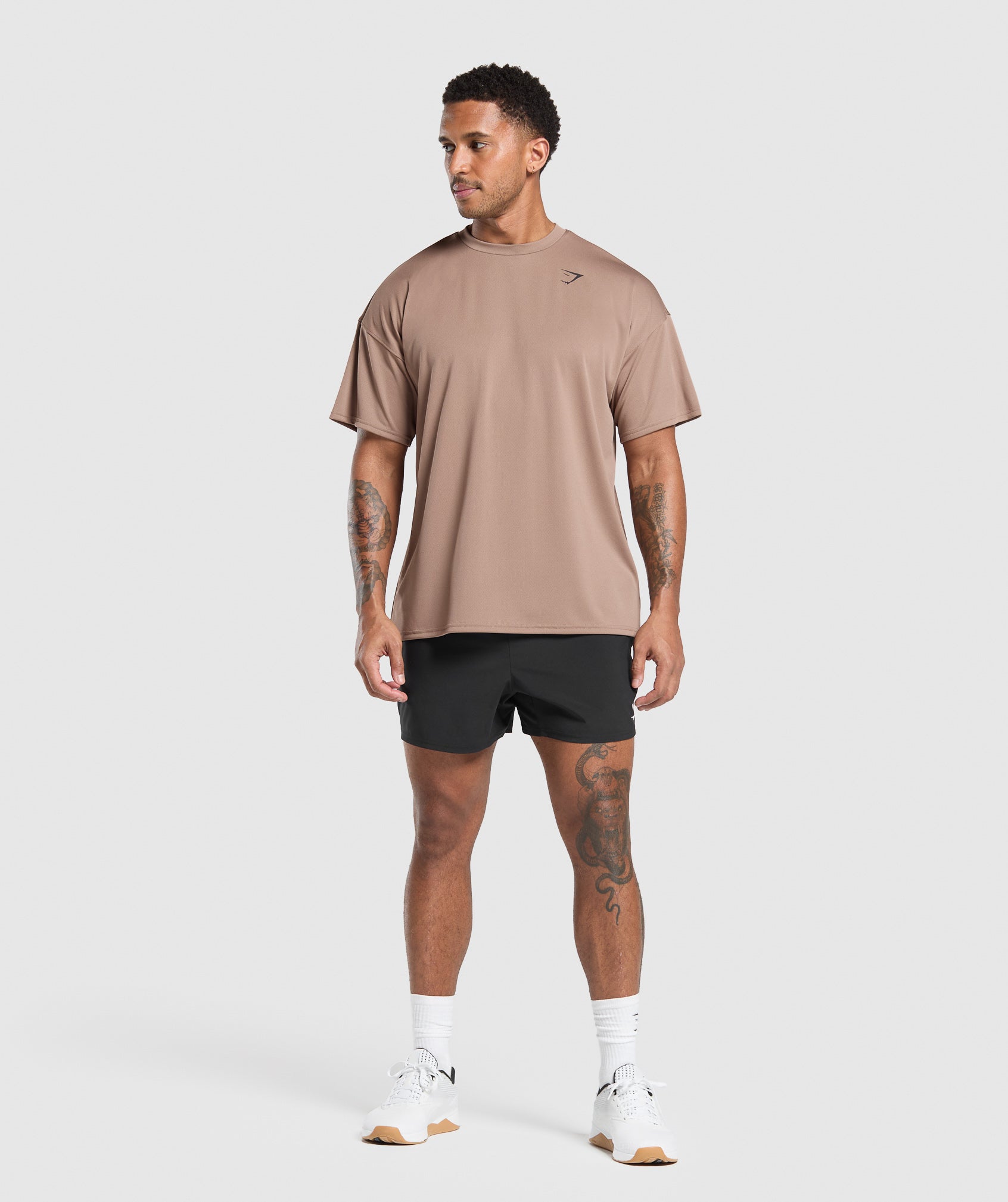 Oversized Performance T-Shirt - Mocha Mauve