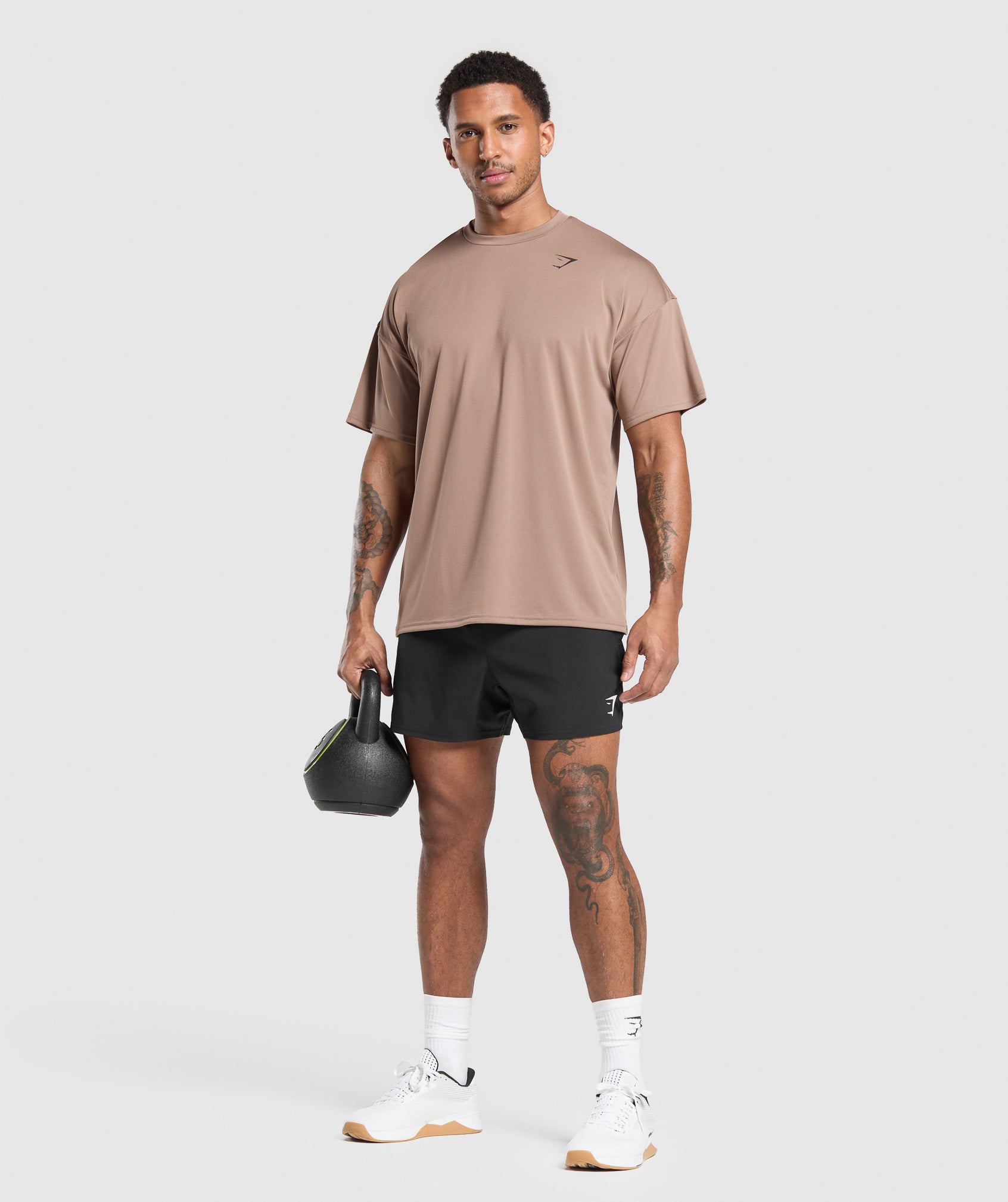 Oversized Performance T-Shirt - Mocha Mauve