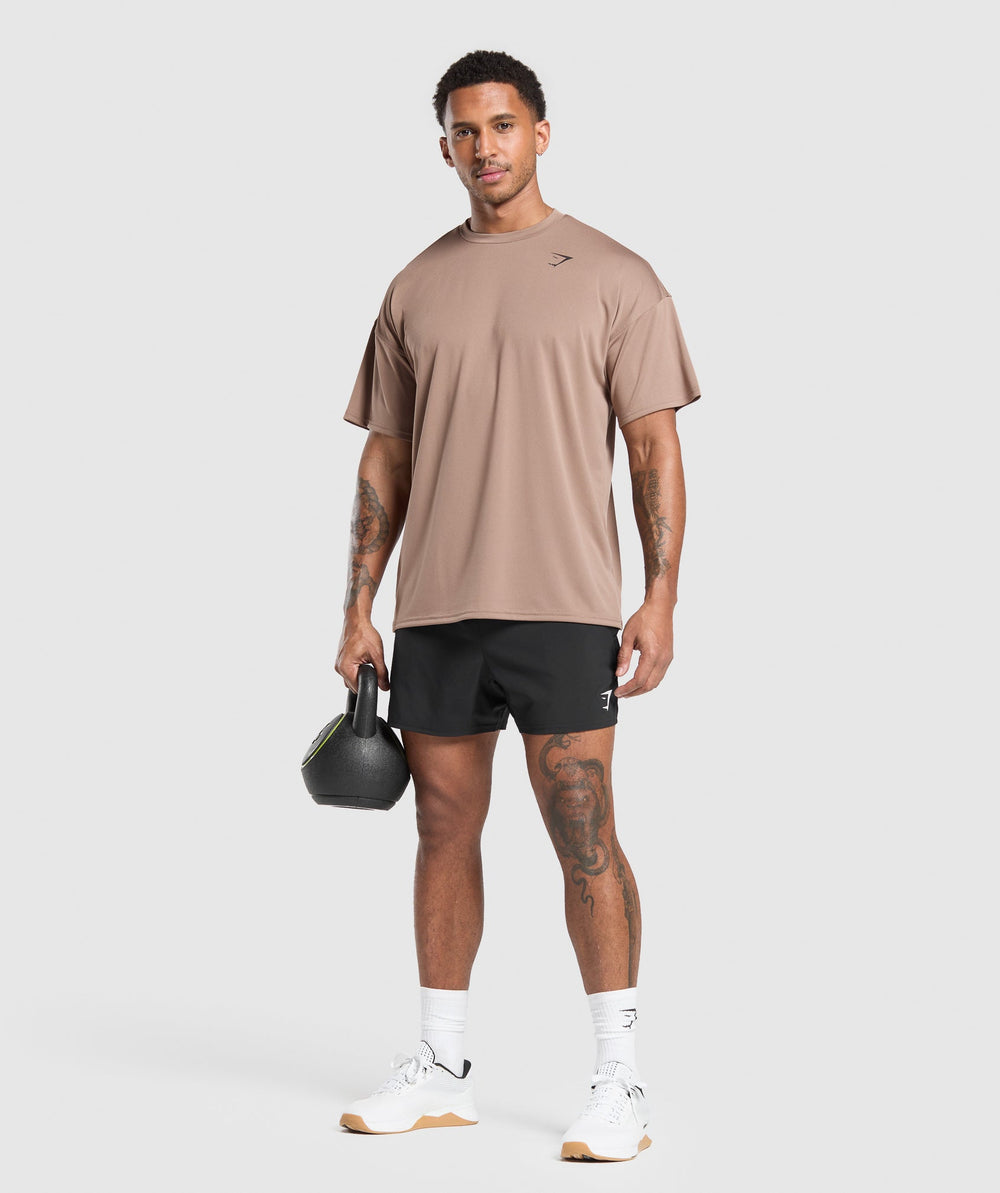 Oversized Performance T-Shirt - Mocha Mauve