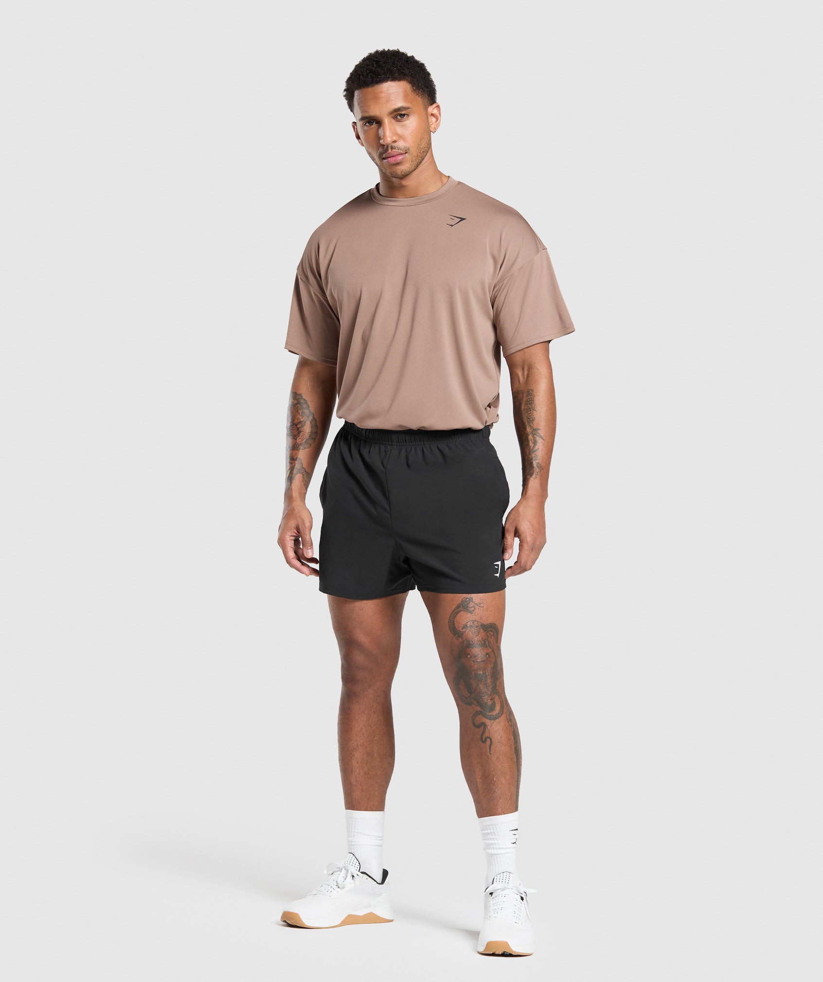Oversized Performance T-Shirt - Mocha Mauve