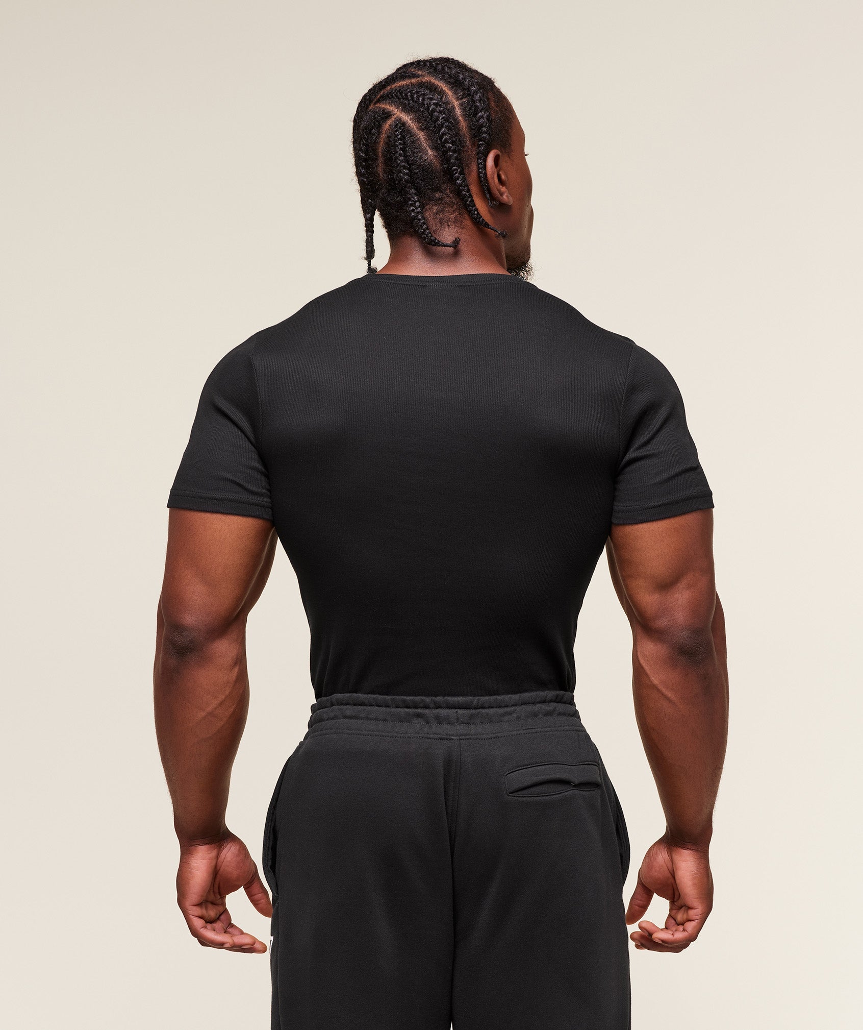 Legacy Ribbed T-Shirt - Black