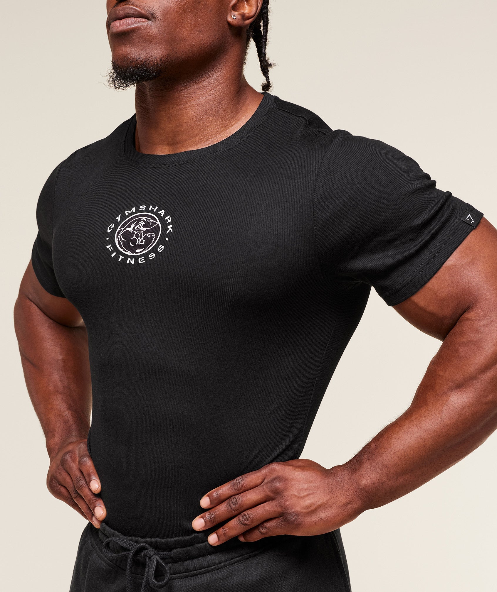Legacy Ribbed T-Shirt - Black