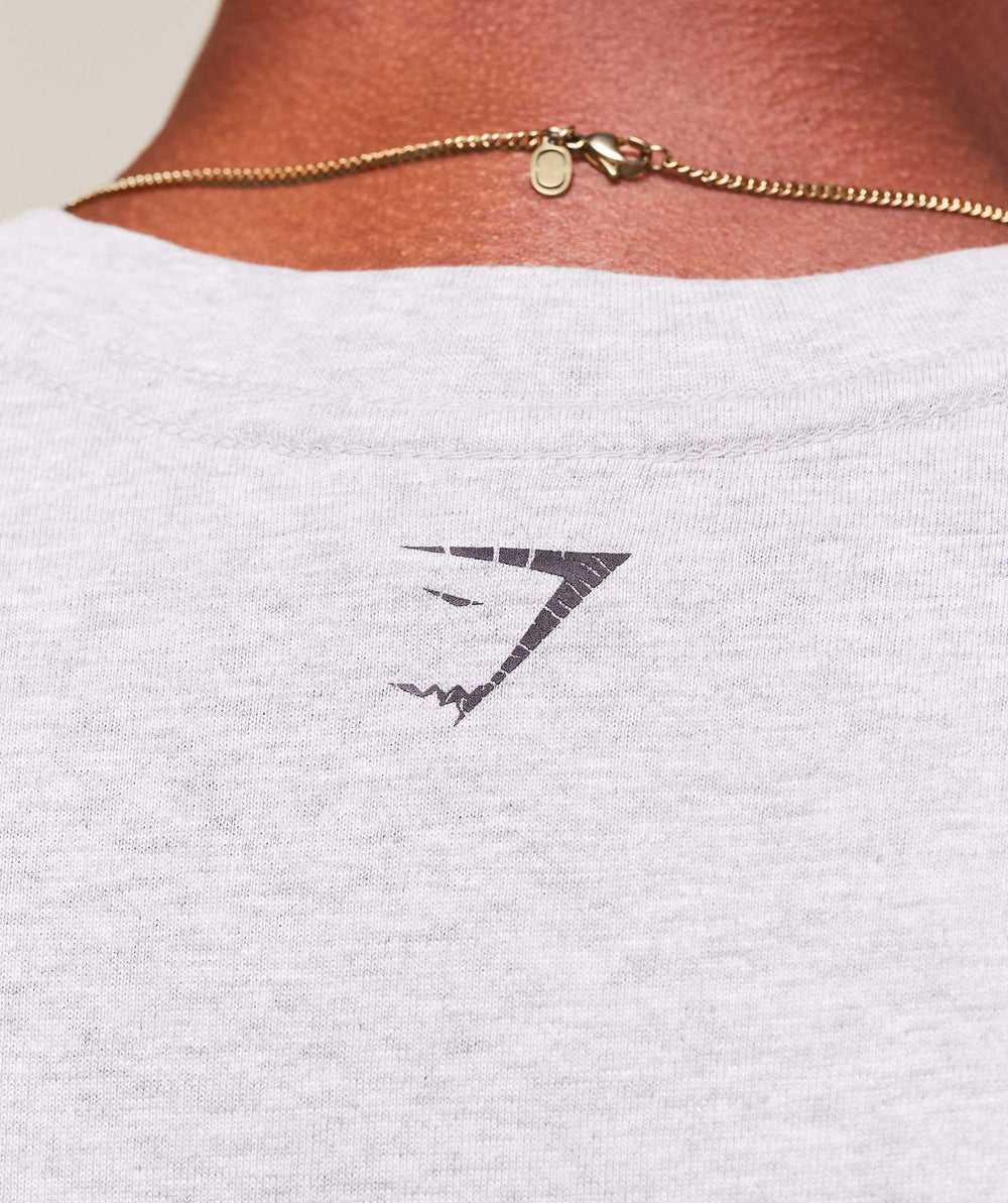 Worn Graphic Tank - Light Grey Core Marl