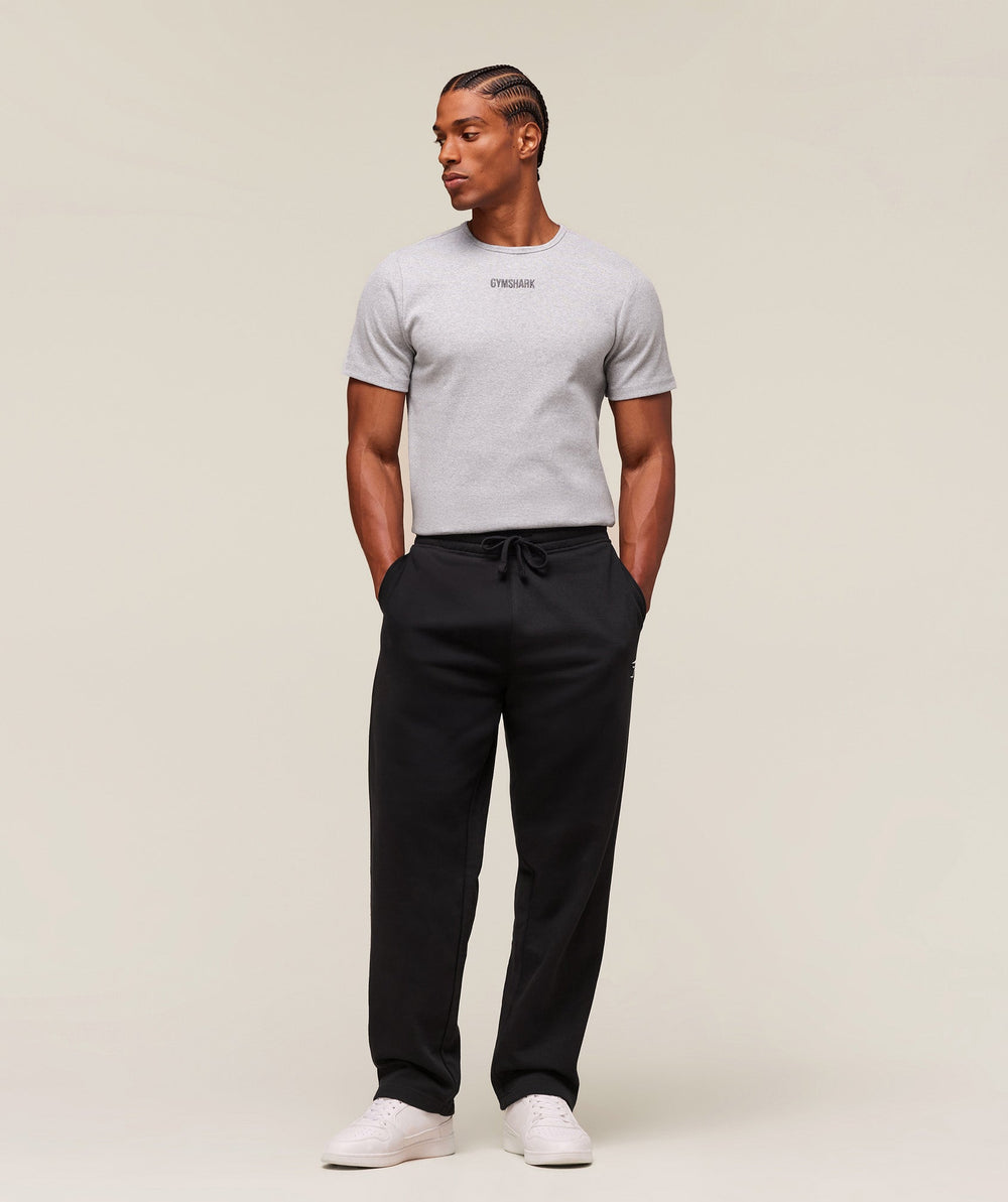 Premium Ribbed T-Shirt - Light Grey Core Marl