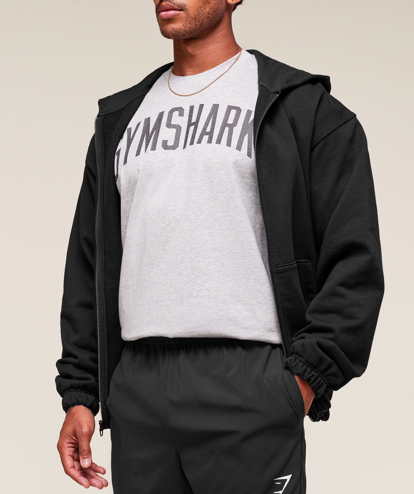 Worn Graphic T-Shirt - Light Grey Core Marl