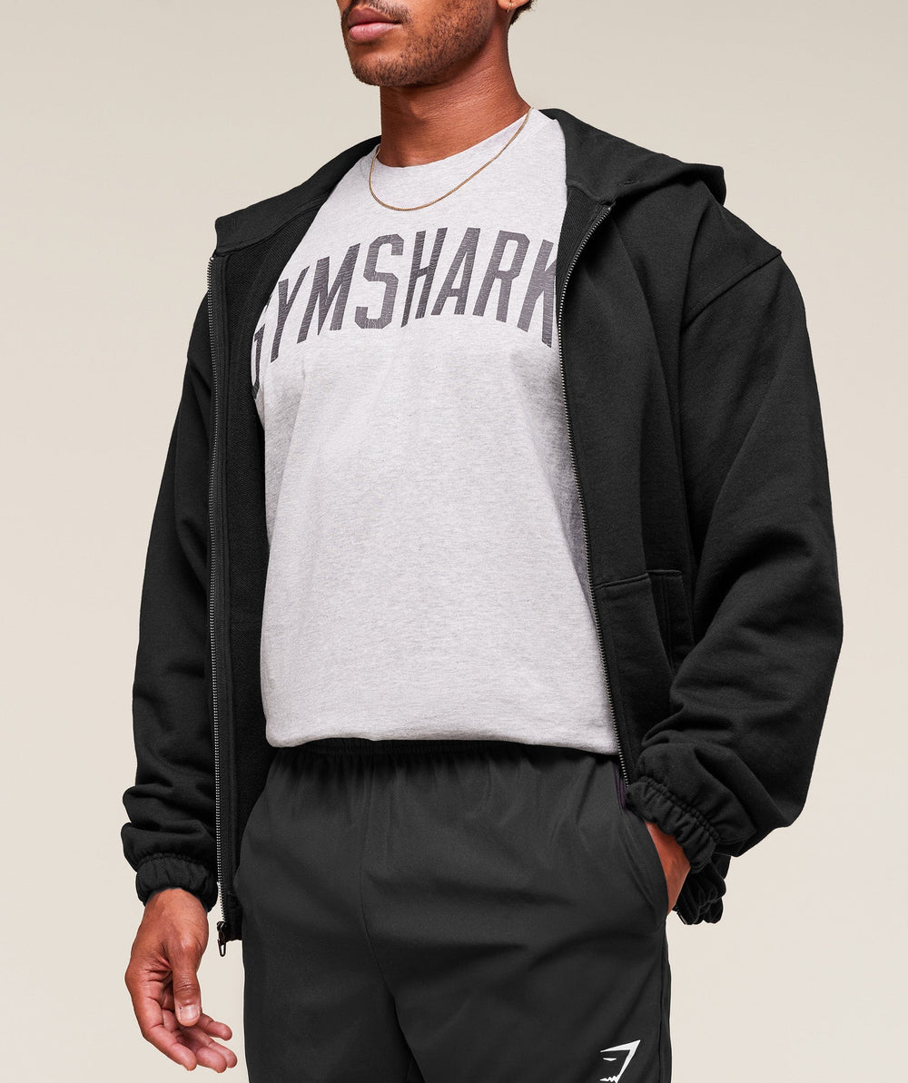 Worn Graphic T-Shirt - Light Grey Core Marl