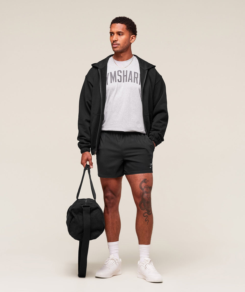 Worn Graphic T-Shirt - Light Grey Core Marl