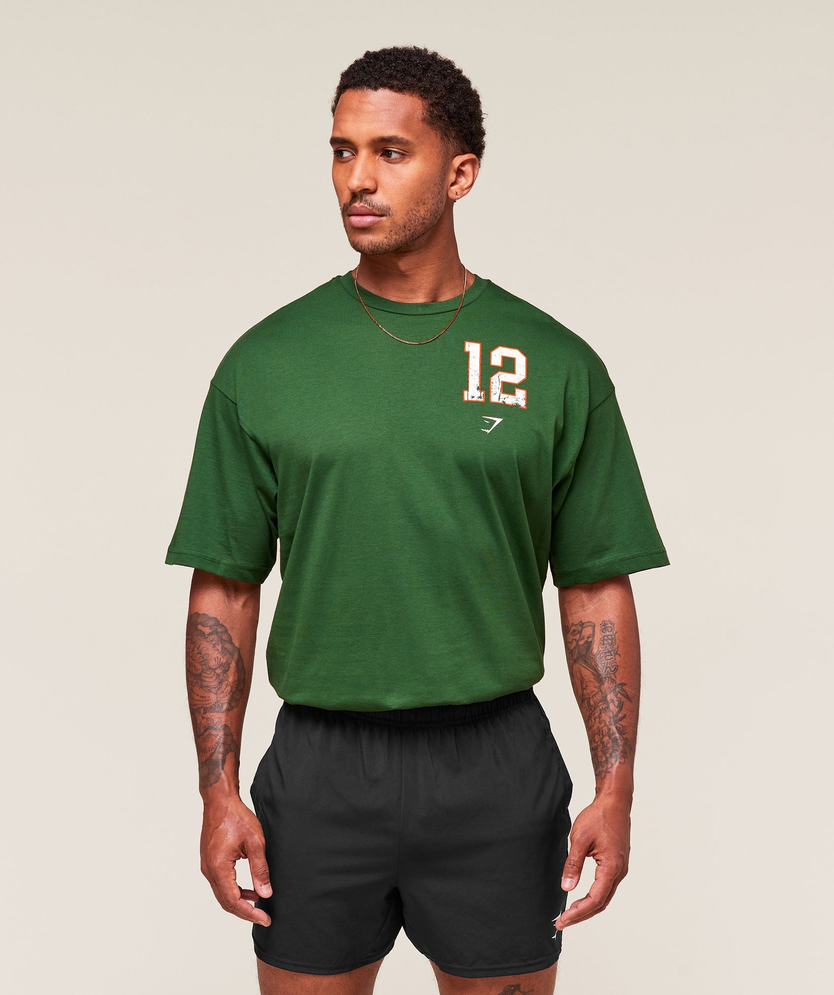 Collegiate Graphic T-shirt - Athletic Green