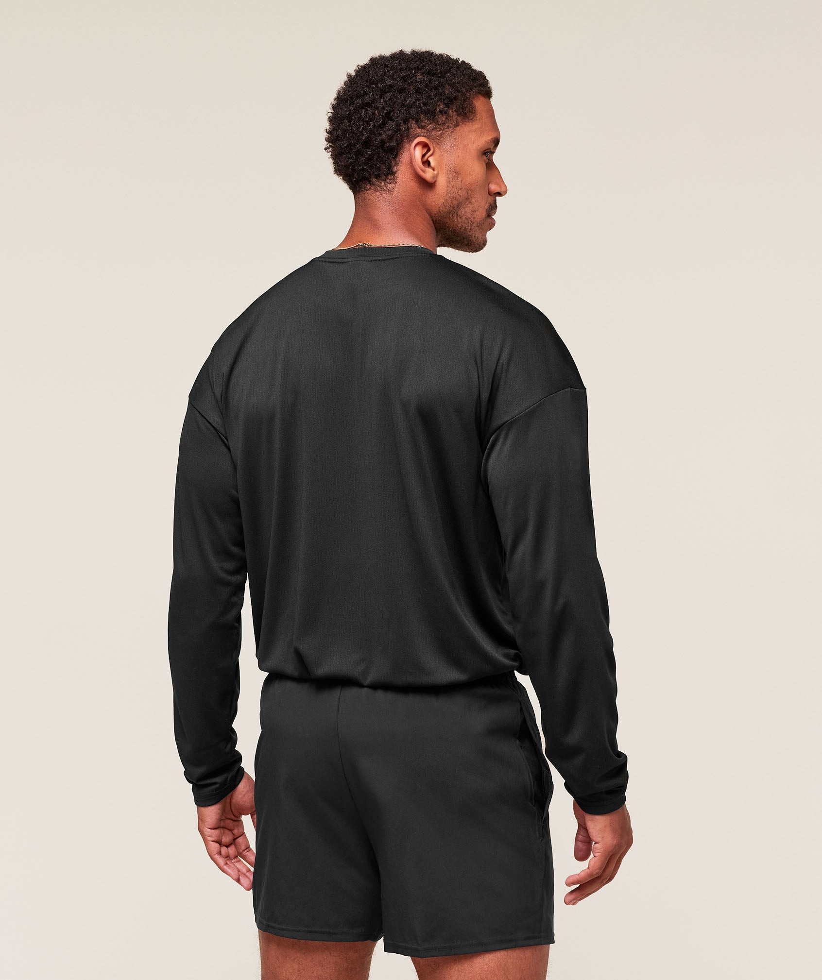 Arrival Oversized Long Sleeve T-Shirt - Black