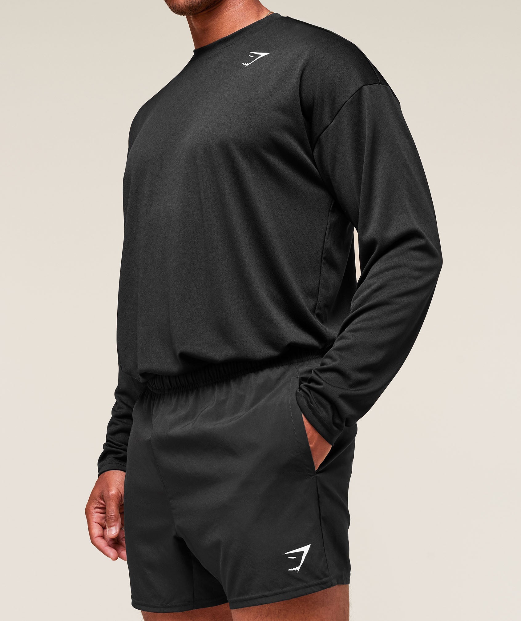 Arrival Oversized Long Sleeve T-Shirt - Black