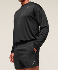Arrival Oversized Long Sleeve T-Shirt - Black